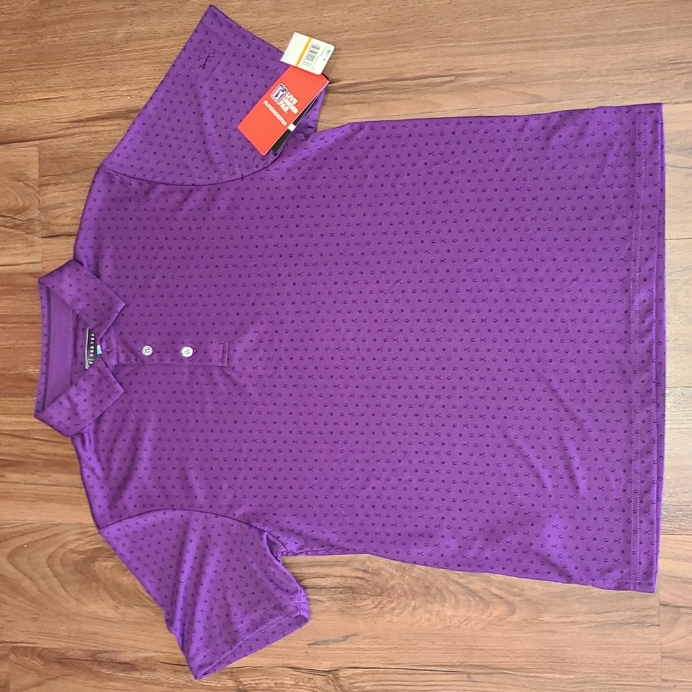 PGA purple Pro Series golf shirt